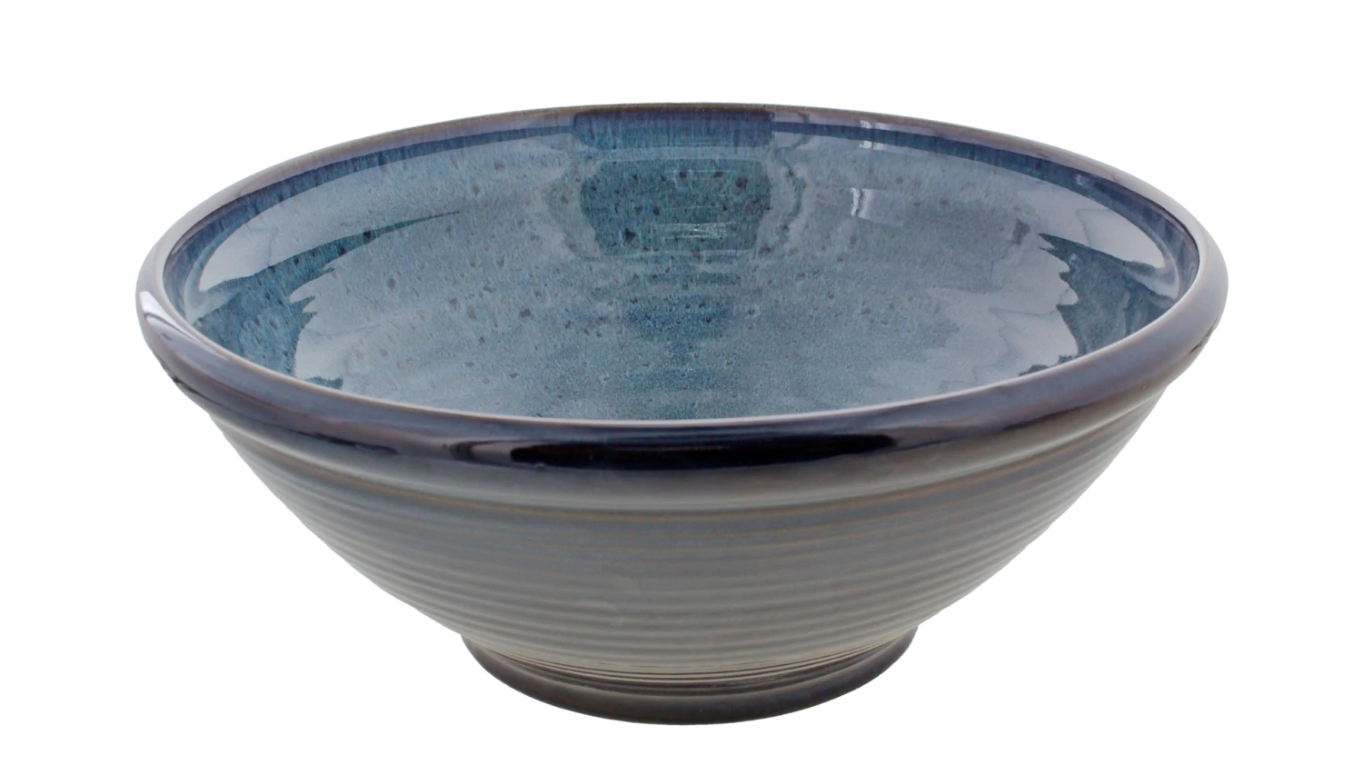 Oldenhof 1821 Saladeschaal ø 33 X 13 Cm Aardewerk Indigo Spickel Blauw 1 Oldenhof 1821 Saladeschaal ø 33 X 13 Cm Aardewerk Indigo Spickel Blauw