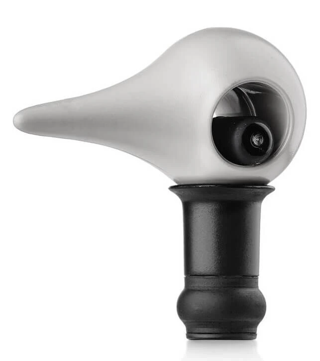 Zone Denmark Bird Wijnstop 6,4 Cm Kunststof Grijs 1 Zone Denmark Bird Wijnstop 6,4 Cm Kunststof Grijs