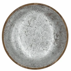 By Room Schaal Rond ø 38 Cm Mangohout Silver