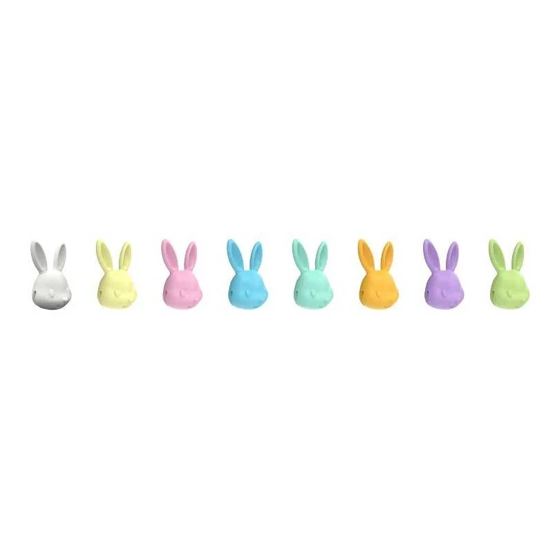 Winkee Bunny Glass Markers Silicone 8 Stuks 2 Winkee Bunny Glass Markers Silicone 8 Stuks - Afbeelding 2
