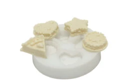 Silikomart Sugarflex Decoratiemal Cakes 2,5 Cm Silicone Wit