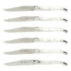Laguiole En Aubrac Steakmes 11,5 Cm Acryl Wit 6 Stuks