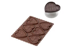 Silikomart Cookie Choc Kit Kerst Hart Silicone 3-delig
