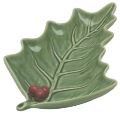 Bordallo Hulstblad Schaal 27,5 X 15,5 Cm Aardewerk Hulstblad