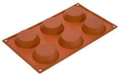Silikomart Bakvorm 6 Tartelettes Silicone Bruin