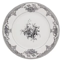 Gien Fleurs Dinerbord ø 27,5 Cm Keramiek Crème