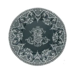 Gien Monogramme Dessertbord ø 22 Cm Keramiek Crème