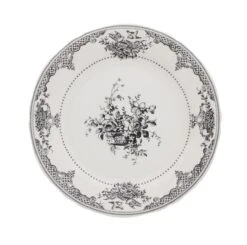 Gien Fleurs Dessertbord ø 22 Cm Keramiek Crème