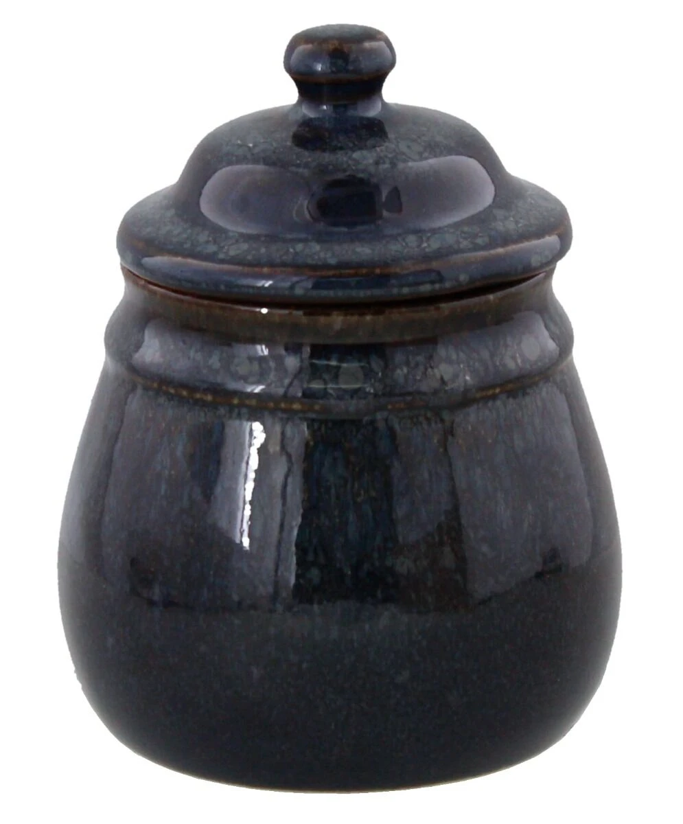 Oldenhof 1821 Suikerpotje Aardewerk Spikkelblauw 1 Oldenhof 1821 Suikerpotje Aardewerk Spikkelblauw