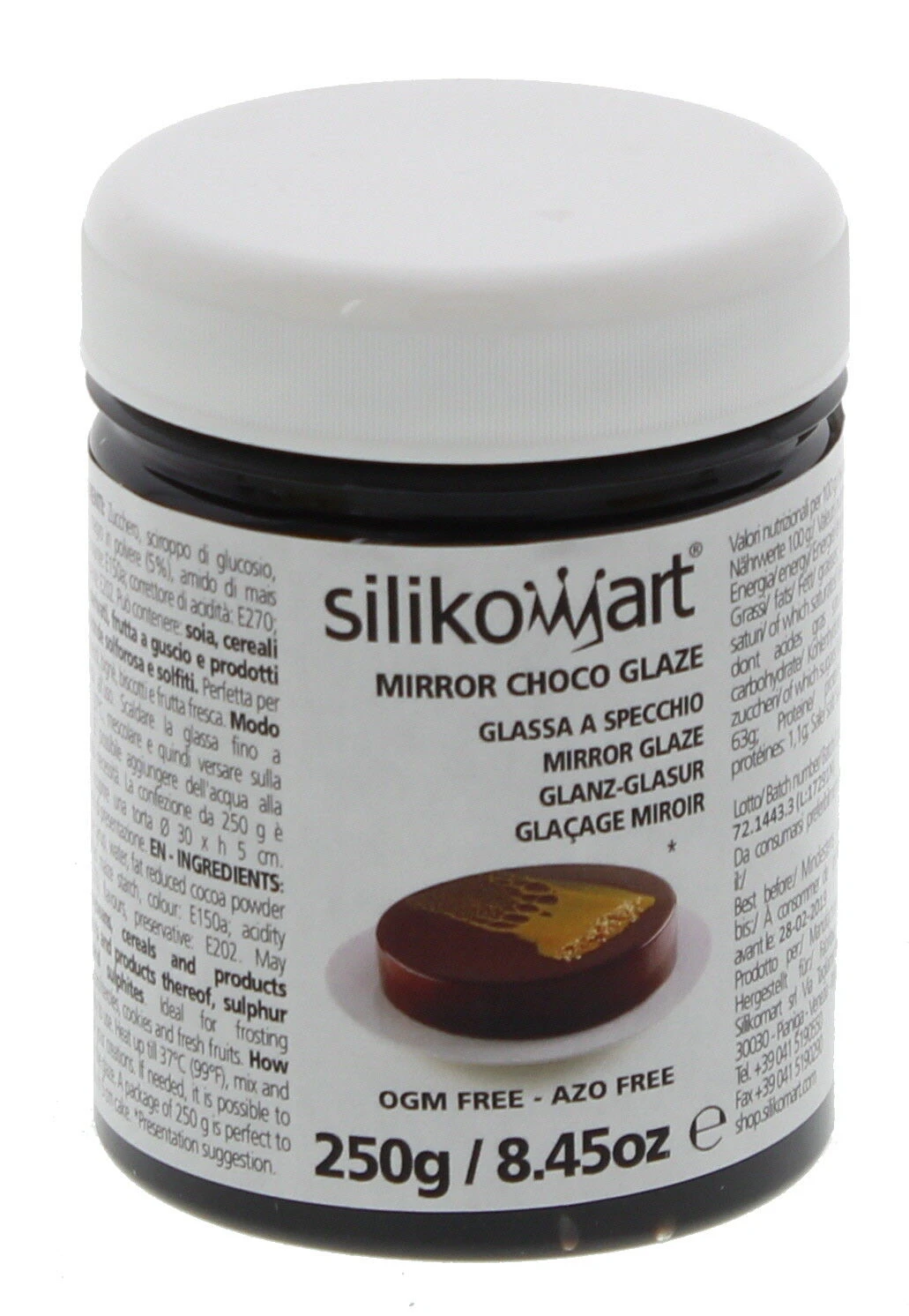 Silikomart Mirror Glaze Chocolade 1 Silikomart Mirror Glaze Chocolade