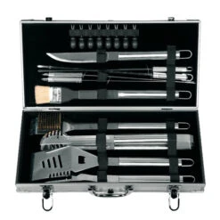 Leopold Grillkoffer Rvs 18-delig