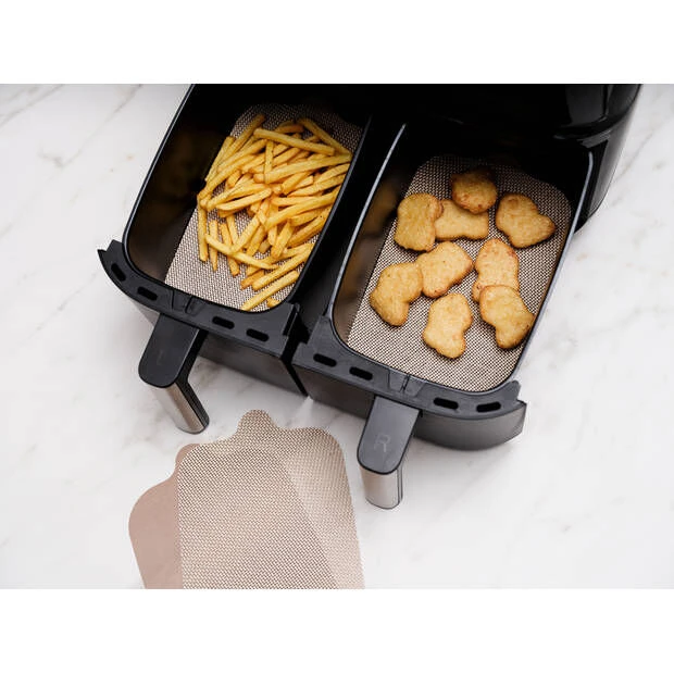 NoStik Herbruikbaar Bakpapier Airfryer Dual PFAS-vrij 2 Stuks 2 NoStik Herbruikbaar Bakpapier Airfryer Dual PFAS-vrij 2 Stuks - Afbeelding 2