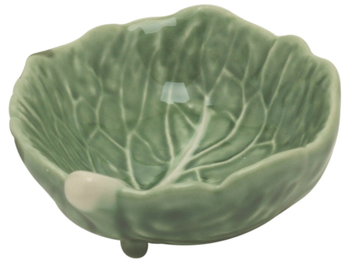 Bordallo Mini Kom Op Pootjes Koolblad 9 X 8 Cm Aardewerk Groen 1 Bordallo Mini Kom Op Pootjes Koolblad 9 X 8 Cm Aardewerk Groen