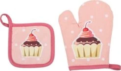 Tiseco Cupcakes Kinderset Keukentextiel Katoen 4-delig 6 Tiseco Cupcakes Kinderset Keukentextiel Katoen 4-delig -Kook Winkel 550x325
