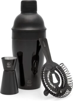 Leopold Acolon Bar Set Rvs Zwart 3-delig