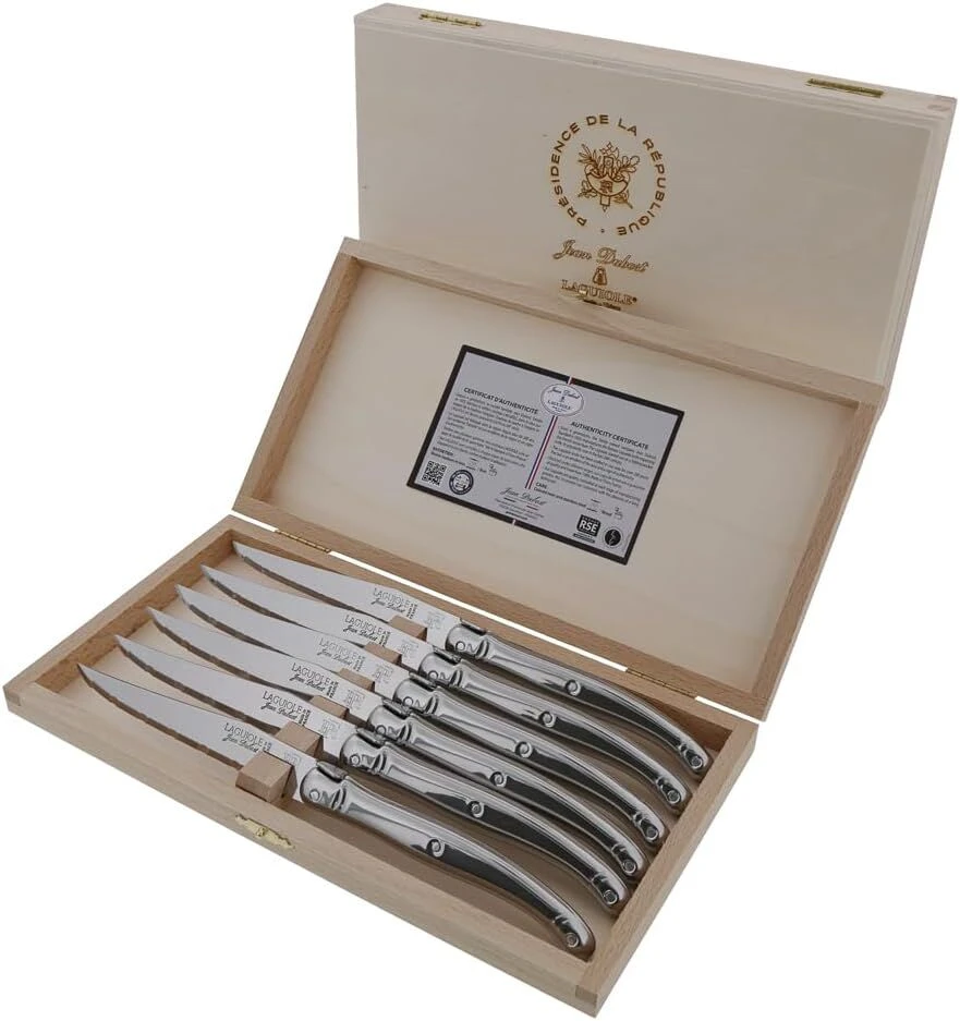 Jean Dubost Steakmes 1,2 Mm Rvs 6 Stuks 1 Jean Dubost Steakmes 1,2 Mm Rvs 6 Stuks