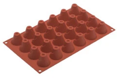 Silikomart Bakvorm 24 Vulkanen ø 3,5 Cm Siliconen Bruin