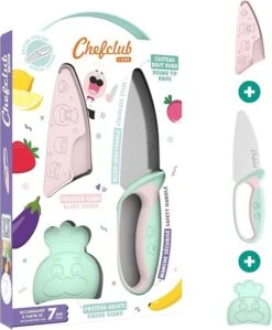 Chefclub Kindermes Met Vingerbeschermer Pastel