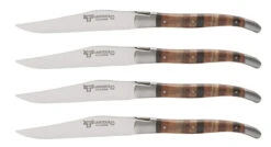 Laguiole En Aubrac Steakmes 11,5 Cm Woodstock 4 Stuks