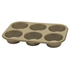 Oldenhof Golden Heritage Bakplaat 6 Muffins ø 7,5 Cm Staal