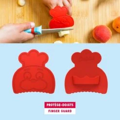 Chefclub Kindermes Met Vingerbeschermer Blauw/rood -Kook Winkel 812o9jrwvkl. ac sl1500