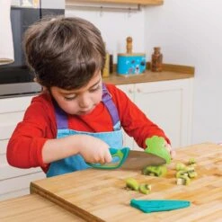 Chefclub Kindermes Met Vingerbeschermer Groen -Kook Winkel 81e 4bvmnjl. ac sl1500