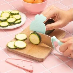 Chefclub Kindermes Met Vingerbeschermer Pastel -Kook Winkel 81mf9yibsjl. ac sx679