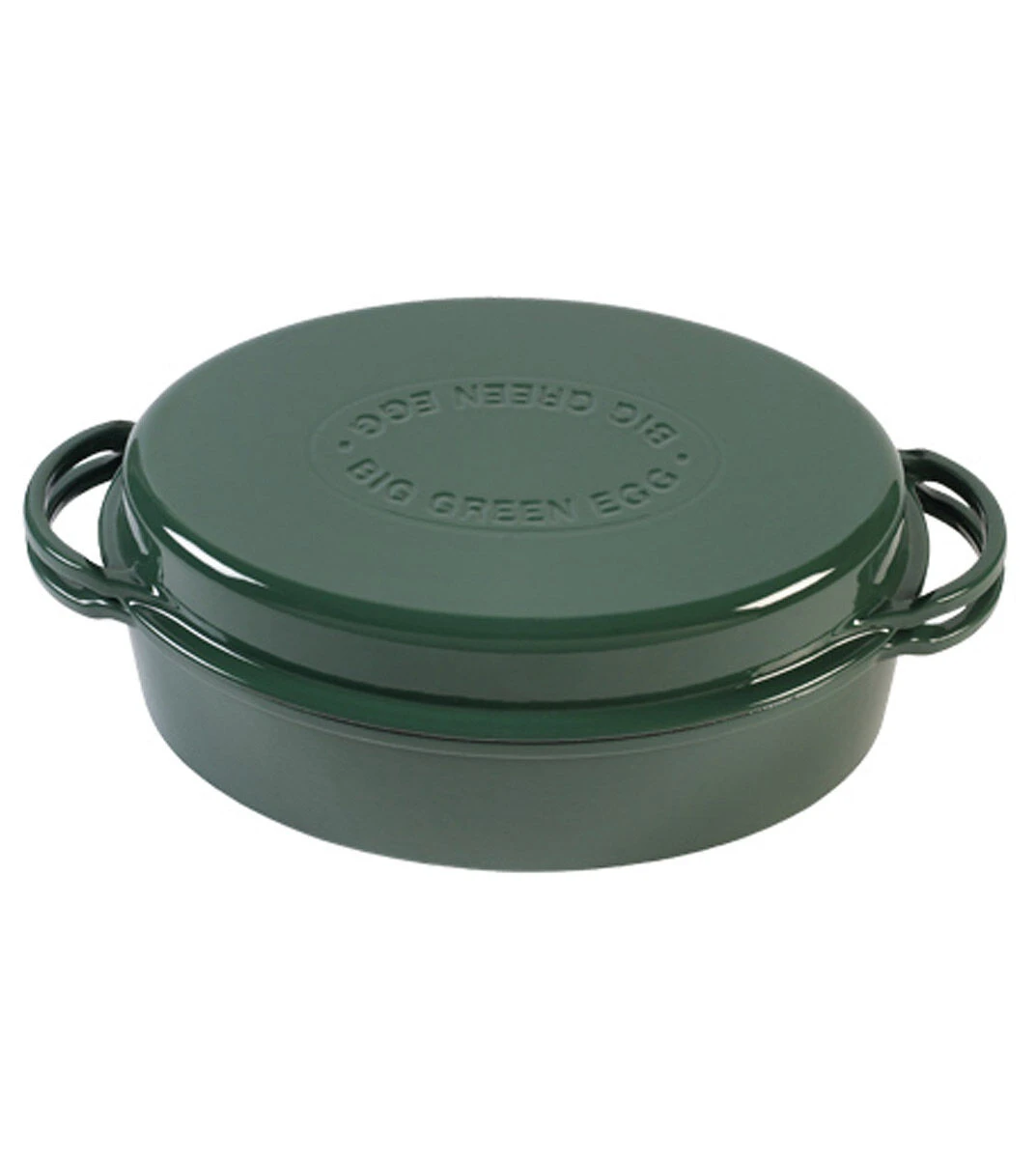Big Green Egg Dutch Oven Ovaal ø 35 Cm Gietijzer Groen 1 Big Green Egg Dutch Oven Ovaal ø 35 Cm Gietijzer Groen