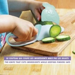 Chefclub Kindermes Met Vingerbeschermer Pastel -Kook Winkel 91l9b9zsesl. ac sx679