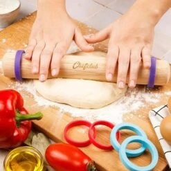 Chefclub Deegroller Met Verstelbare Ringen Hout -Kook Winkel 91xj22madwl. ac sx679