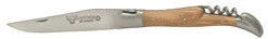 Laguiole En Aubrac Shepherd's Cross Klap-steakmes 12 Cm Olijfhout Met Kurkentrekker