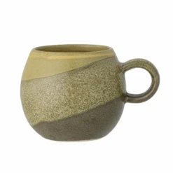 Bloomingville Paula Mok ø 9 Cm 275 Ml Aardewerk Khaki