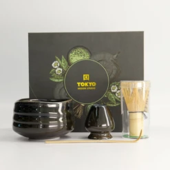 Oldenhof Matcha Giftset 11 X 8 Cm Zwart 4-delig
