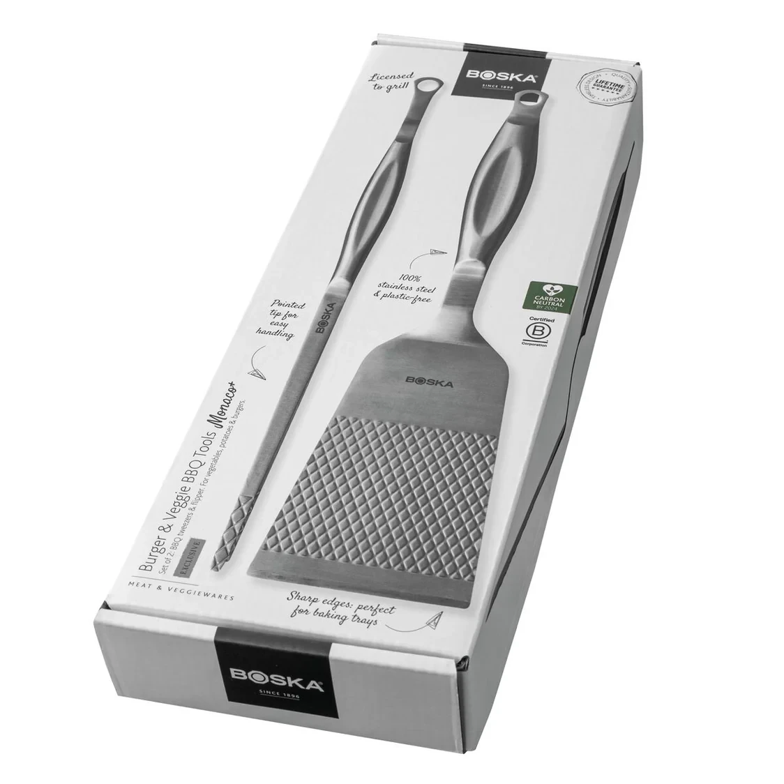 Boska Monaco+ The Burgers & Veggie BBQ Tools 2-delig 2 Boska Monaco+ The Burgers & Veggie BBQ Tools 2-delig - Afbeelding 2