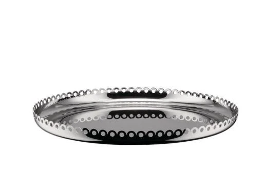 Alessi Il Tornitore Matto ITM09 Edges Dienblad ø 35 Cm Rvs