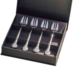 Oldenhof Oestervorkjes Zilvertin 4 Stuks