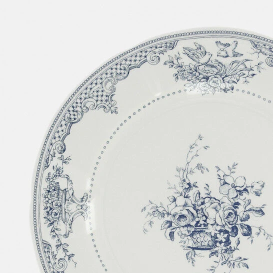 Gien Les Dépareillées Fleurs Dessertbord ø 23 Cm Keramiek Blauw 2 Gien Les Dépareillées Fleurs Dessertbord ø 23 Cm Keramiek Blauw - Afbeelding 2