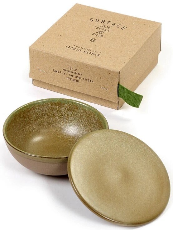 Serax Surface By Sergio Herman Kom Met Deksel 13 Cm Camogreen 3 Serax Surface By Sergio Herman Kom Met Deksel 13 Cm Camogreen - Afbeelding 3