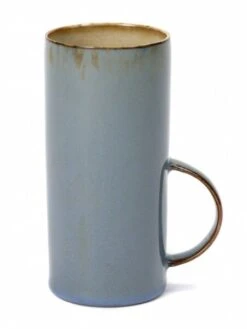 Serax Terres De RĂªves Theekop Stone Ware ø 6 Cm H 13 Cm - Misty Grey/smokey Blue