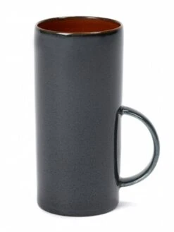 Serax Terres De RĂªves Theekop Stone Ware ø 6 Cm H 13 Cm - Rust/dark Blue