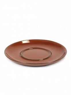 Serax Terres De RĂªves Schotel Voor Koffiekop 6 Cm ø 13,5 Cm H 1,2 Cm Rust