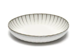 Serax INKU By Sergio Herman Hoog Bord M ø 23 Cm H 4,5 Cm Aardewerk Wit