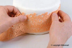 Silikomart Wonder Cakes Tricot Decor Baroc Decoratiemat Smal 40 Cm Silicone Wit -Kook Winkel baroc4 1