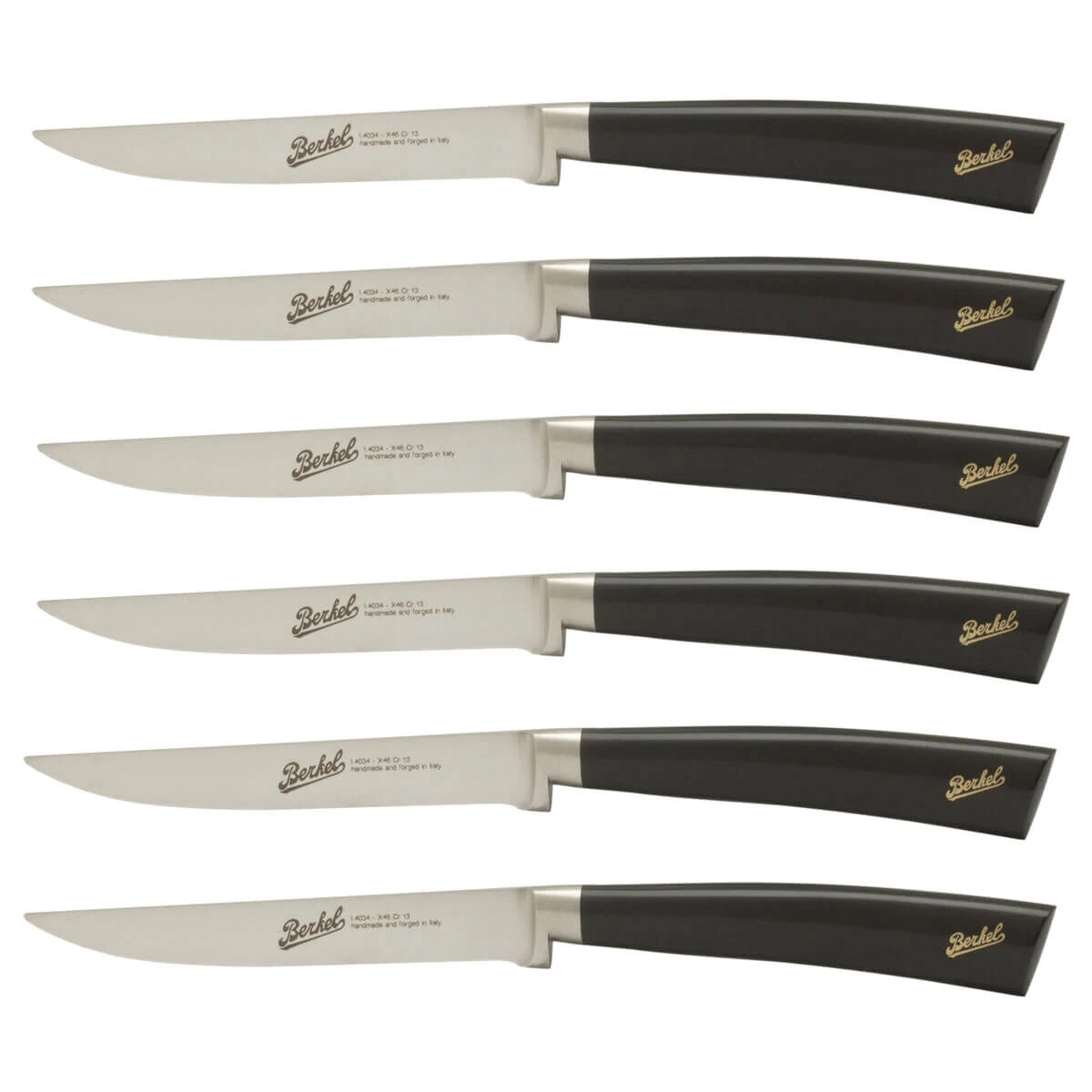 Berkel Elegance Steakmessenset Zwart 6 Stuks 2 Berkel Elegance Steakmessenset Zwart 6 Stuks - Afbeelding 2