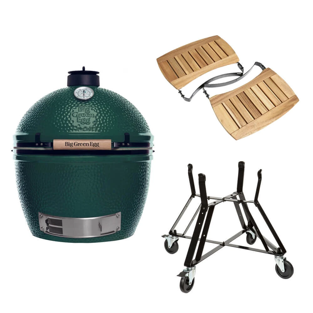 Big Green Egg Extra Large Barbecue ø 67,5 Cm Keramiek Groen Met Onderstel En Acaciahouten Zijtafels 1 Big Green Egg Extra Large Barbecue ø 67,5 Cm Keramiek Groen Met Onderstel En Acaciahouten Zijtafels