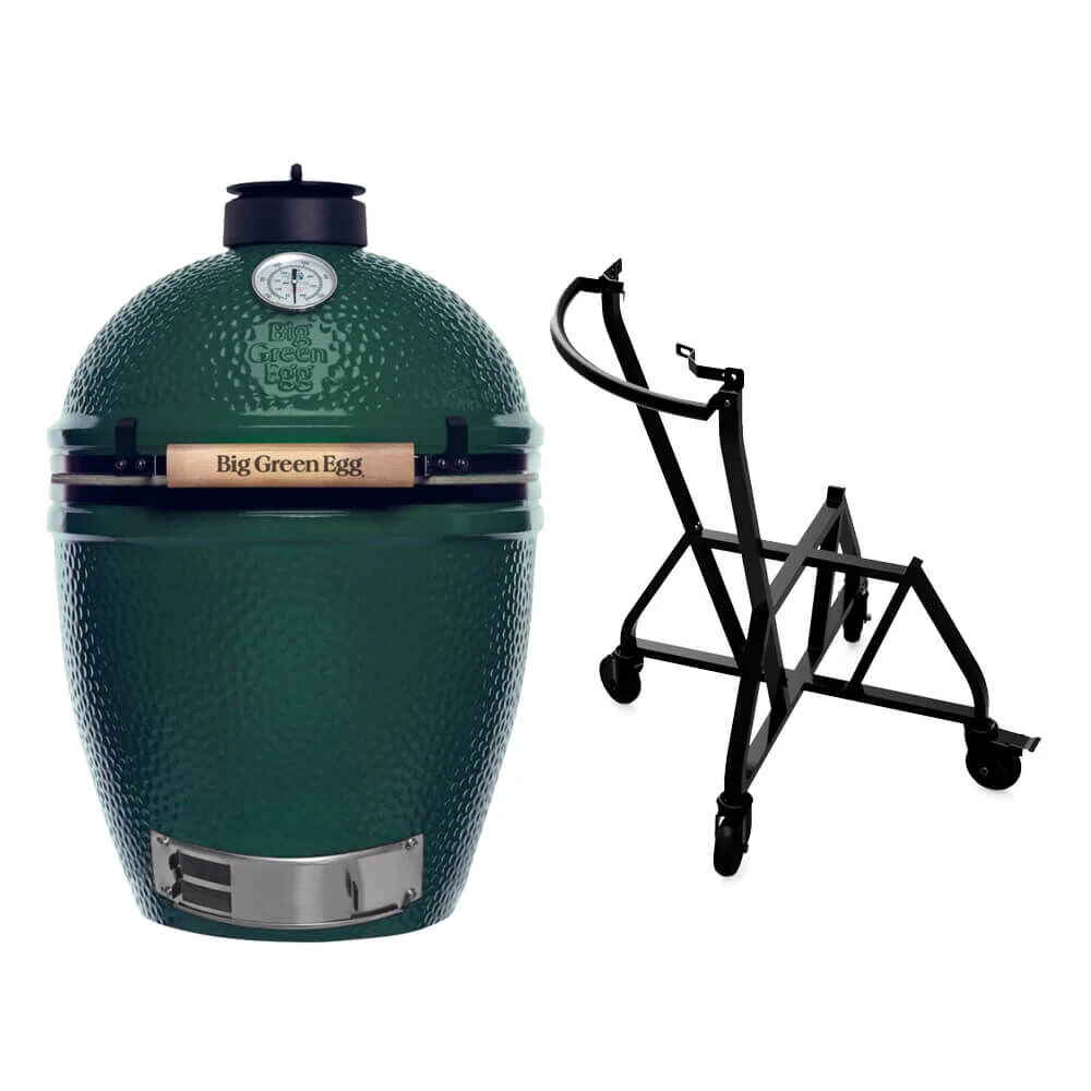 Big Green Egg Large Barbecue ø 47 Cm Keramiek Groen Met IntEGGrated Nest En Handler 1 Big Green Egg Large Barbecue ø 47 Cm Keramiek Groen Met IntEGGrated Nest En Handler