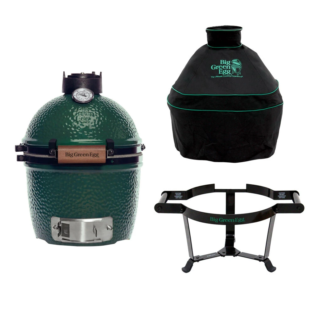 Big Green Egg Mini Barbecue ø 25 Cm Keramiek Groen Met Carrier En Hoes 1 Big Green Egg Mini Barbecue ø 25 Cm Keramiek Groen Met Carrier En Hoes