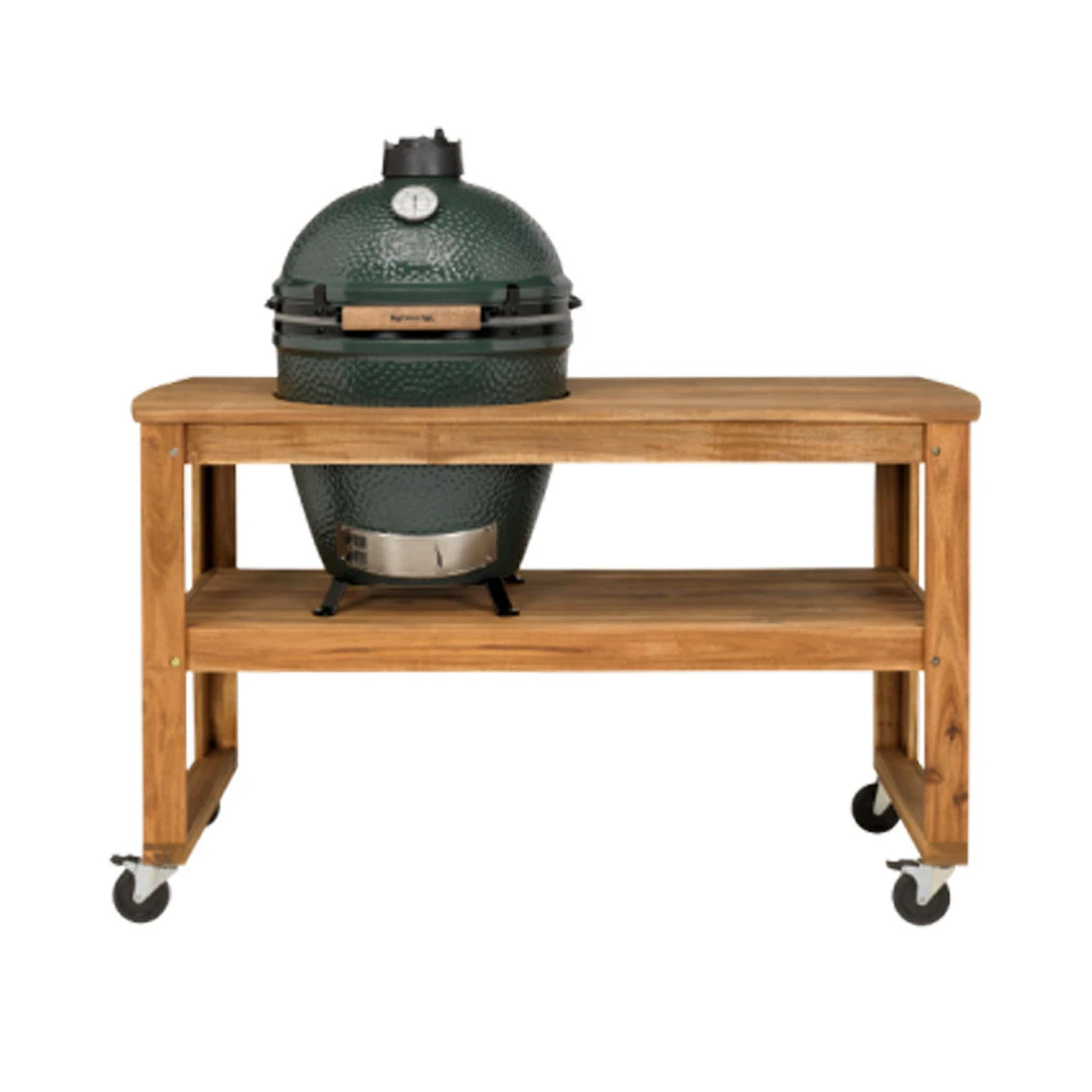 Big Green Egg Table Incl. Nest, Wielen En Extra Large Barbecue 1 Big Green Egg Table Incl. Nest, Wielen En Extra Large Barbecue