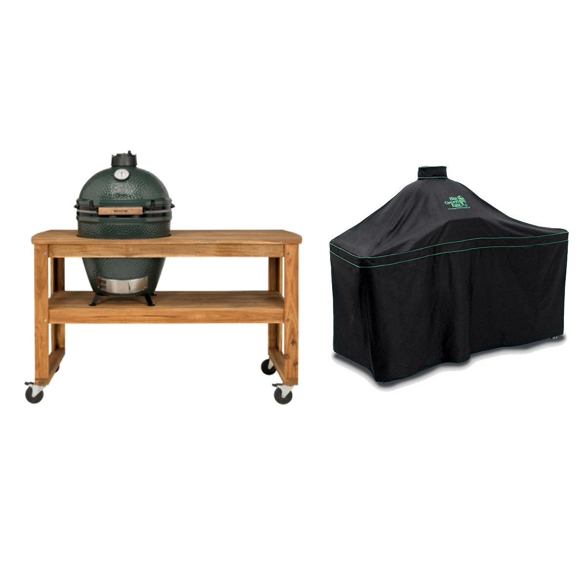 Big Green Egg Table Incl. Nest, Wielen, Hoes En Extra Large Barbecue