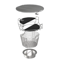 The Bastard Model 2024 Urban Large Compleet Barbecue Keramiek Matzwart -Kook Winkel binnenwerk the bastard 2022 min 1